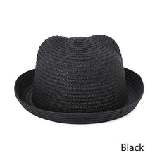 Load image into Gallery viewer, Fashion Ears Straw Hats Baby