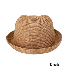 Load image into Gallery viewer, Fashion Ears Straw Hats Baby