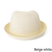 Load image into Gallery viewer, Fashion Ears Straw Hats Baby