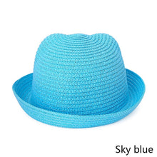 Load image into Gallery viewer, Fashion Ears Straw Hats Baby