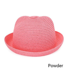 Load image into Gallery viewer, Fashion Ears Straw Hats Baby