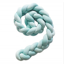 Load image into Gallery viewer, 1Pc 1M/2M/3M Baby Handmade Bed Bumper Nodic Knot DIY Newborn Baby Hand-woven Crib Bed Wrap Baby Knotted Pillow Twist Cushion