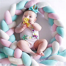 Load image into Gallery viewer, 1Pc 1M/2M/3M Baby Handmade Bed Bumper Nodic Knot DIY Newborn Baby Hand-woven Crib Bed Wrap Baby Knotted Pillow Twist Cushion