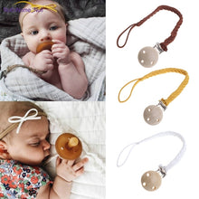 Load image into Gallery viewer, New Leather Pacifier Clips Chain Dummy