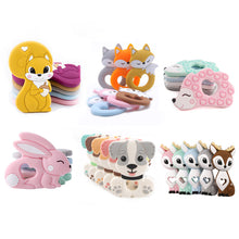 Load image into Gallery viewer, Food Grade Silicone Teethers Cartoon Animals